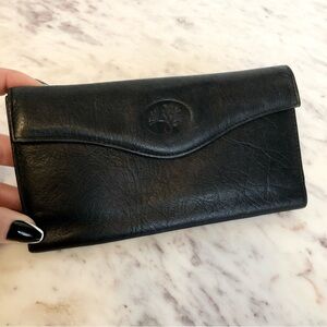 Black and Gold Buxton Top Grain Cowhide Wallet